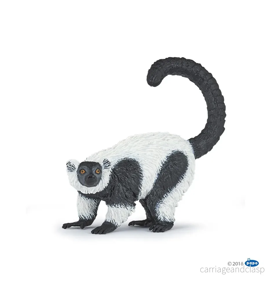 Papo - Svartvit vari lemur