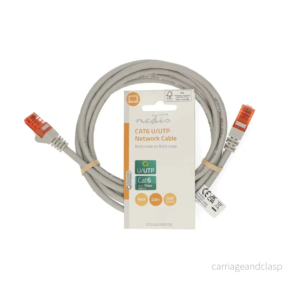 AlarmsystemExpert.co.uk UTP CAT6 nätverkskabel 2,0 m - Bild 2