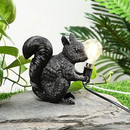 SquirrelGlow LED Bordslampa | Söt Design & Varm Ljus för Barn/Rum | Veska - Bild 3