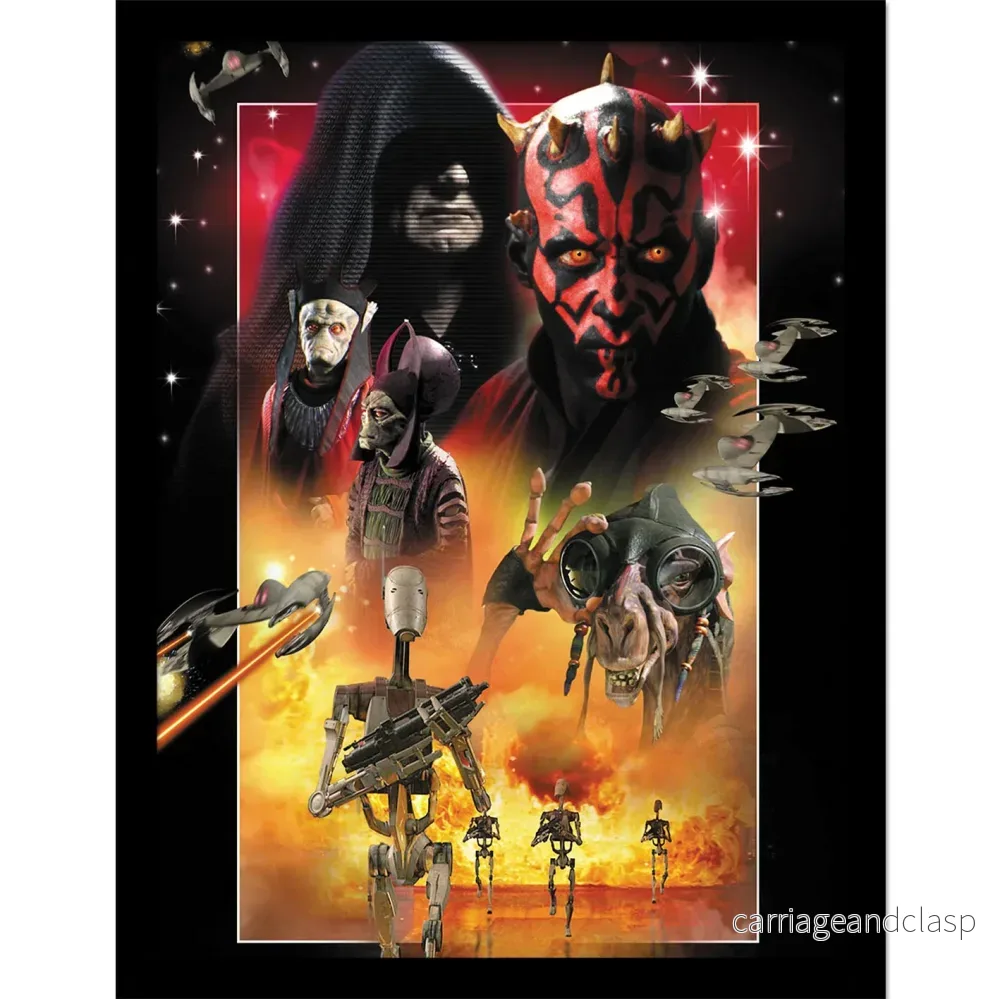 Star Wars - Episode I Villains Collector Print (inramad)