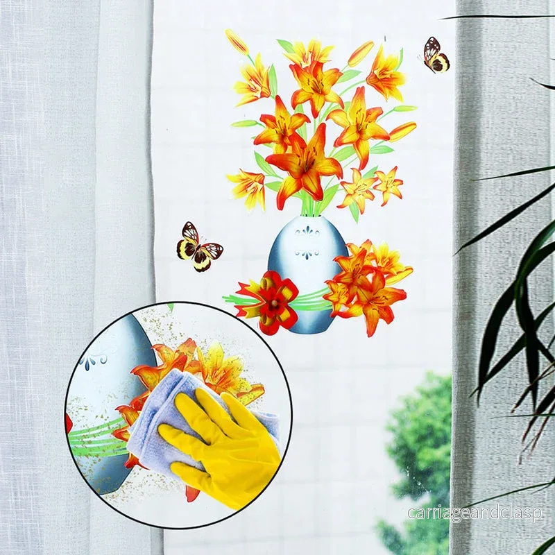 Plant Vase 3D Stereo Sticker™ | 1+1 GRATIS | Veska - Bild 3