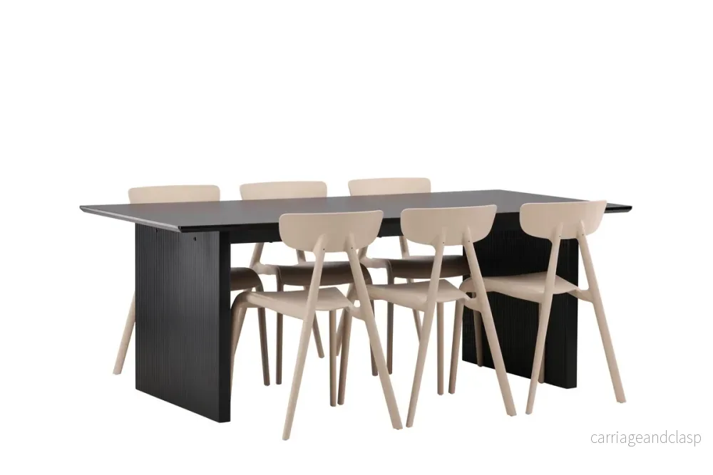 Ursholmen & Vail Matgrupp 2-pack Beige/Svart - Bild 2