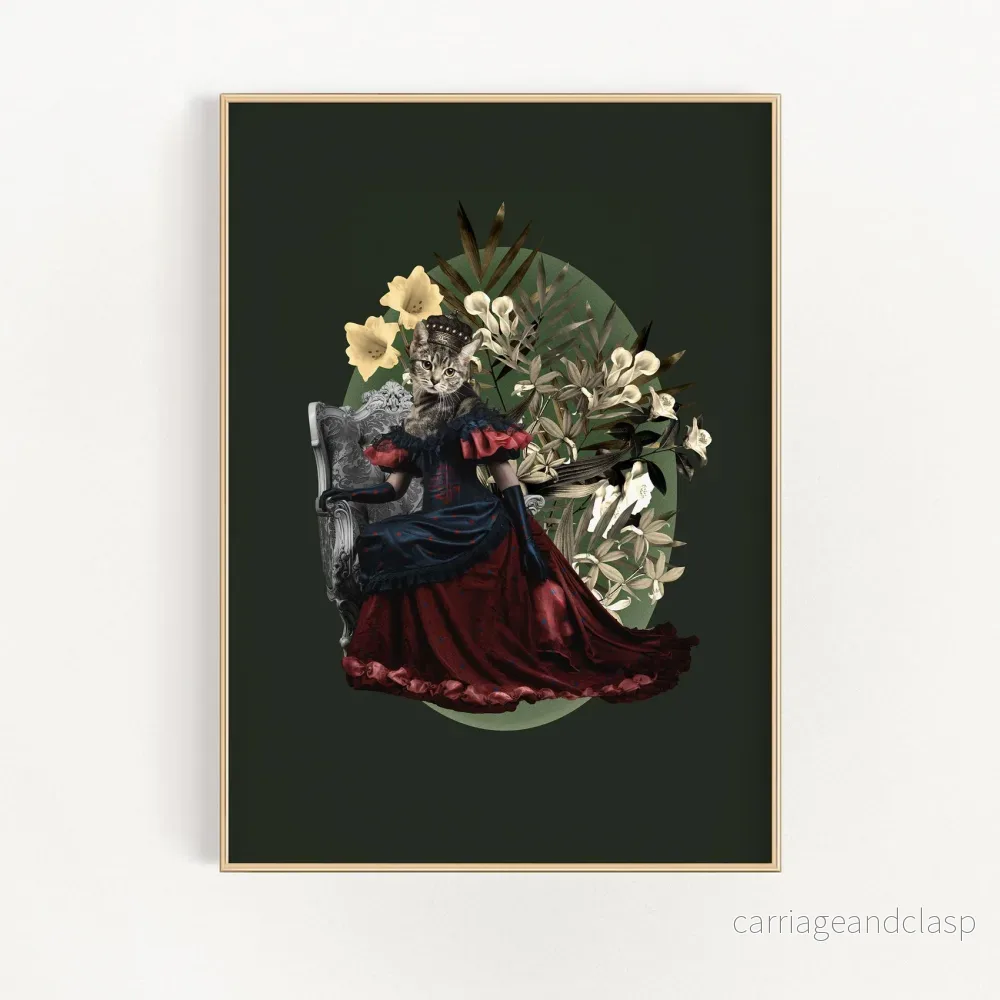 Cat Queen Mörkgrön | Veska Cat Queen Mörkgrön | Veska