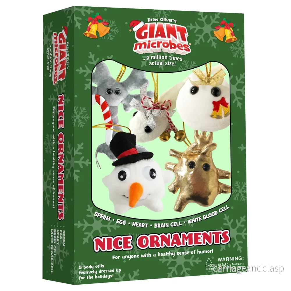 GIANTmicrobes - Nice Ornaments - Juldekorationer