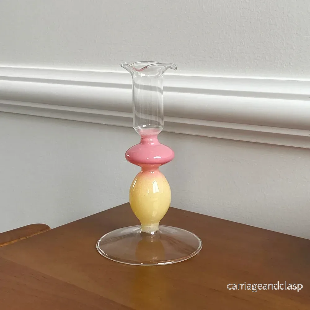 Regnbågsgladient Glasljushållare | Veska Regnbågsgladient Glasljushållare | Veska