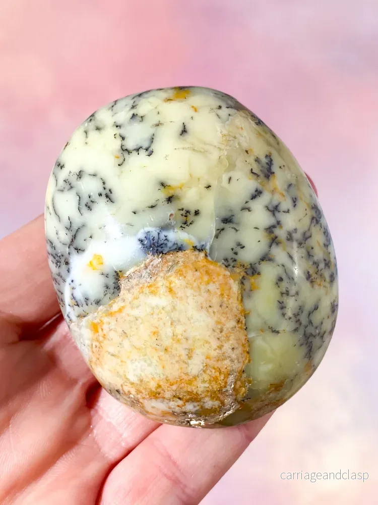 Grön Dendrit Opal Palmsten (Nr 2) - Bild 2