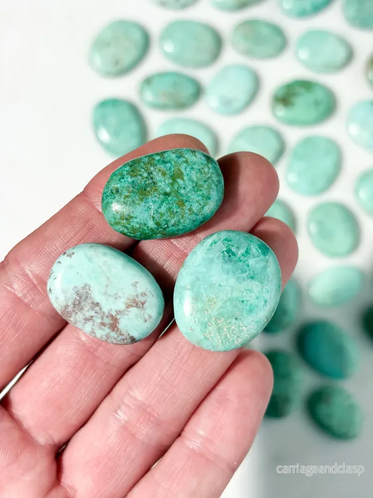 Turkos Krysokolla Amulett Ficksten - Bild 3
