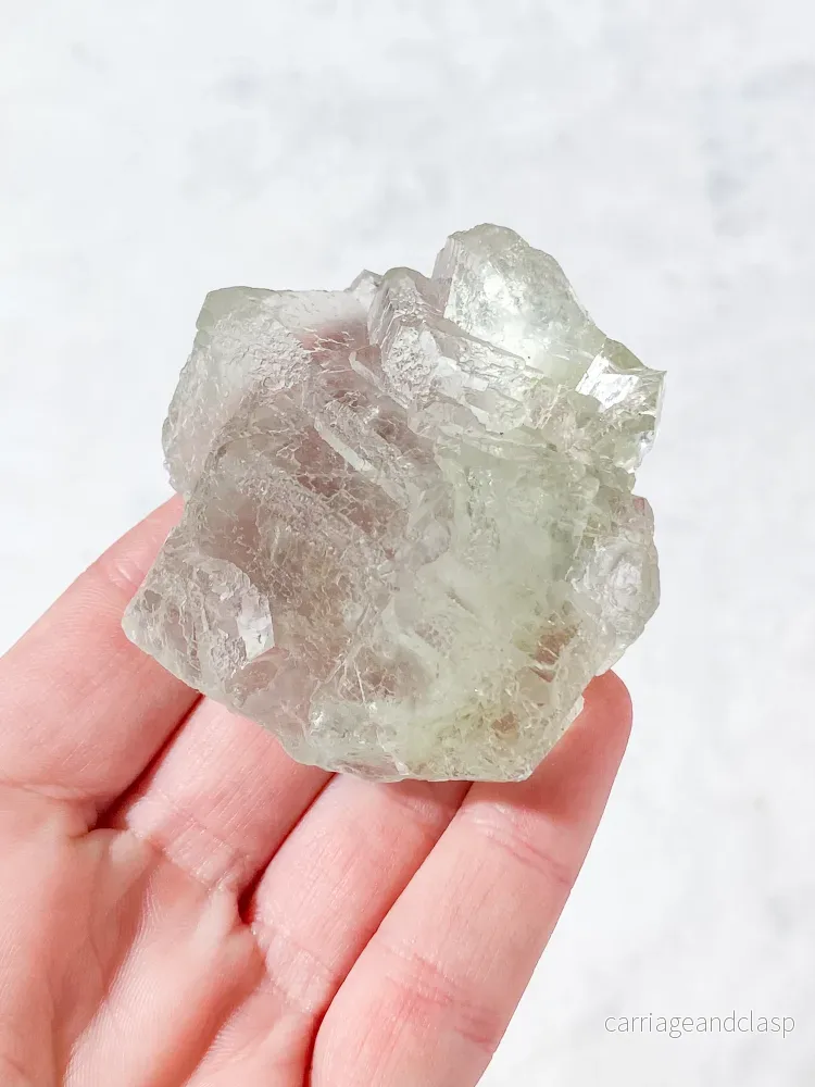 Mintgrön Fluoritkluster (Nr. 3) Exklusiv Kvalitet - Bild 2
