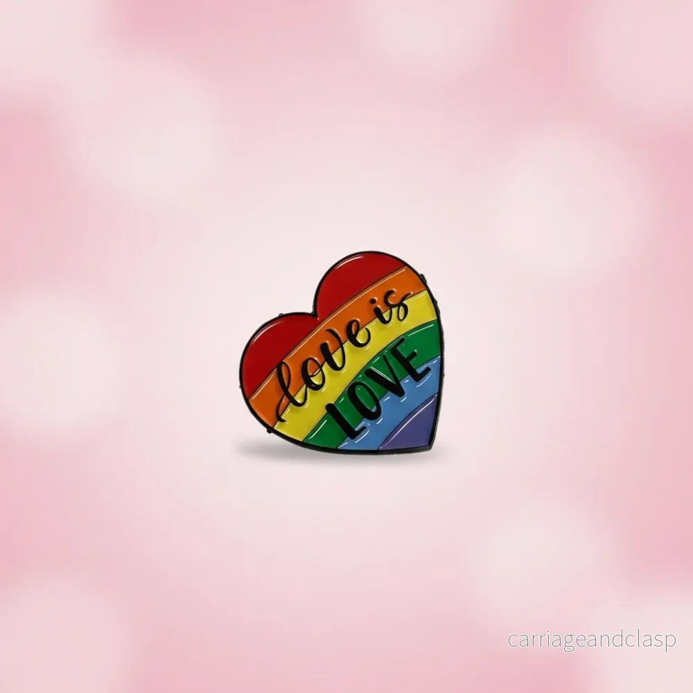 Pin-” Love is Love” Hjärta