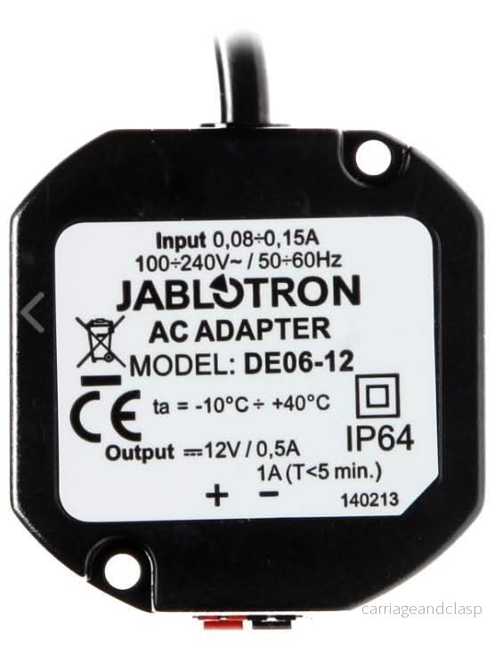 larmsystem expert Jablotron DE06-12 Strömförsörjning12V / 0,5A - Bild 2