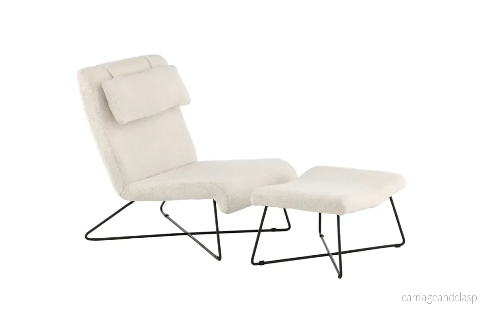 Laconia Loungefåtölj Vit - Bild 3