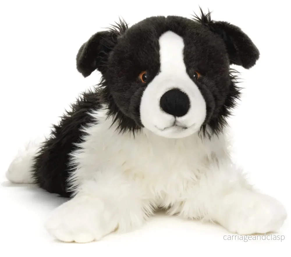 Uni Toys - Border Collie liggande Gosedjur - Bild 2