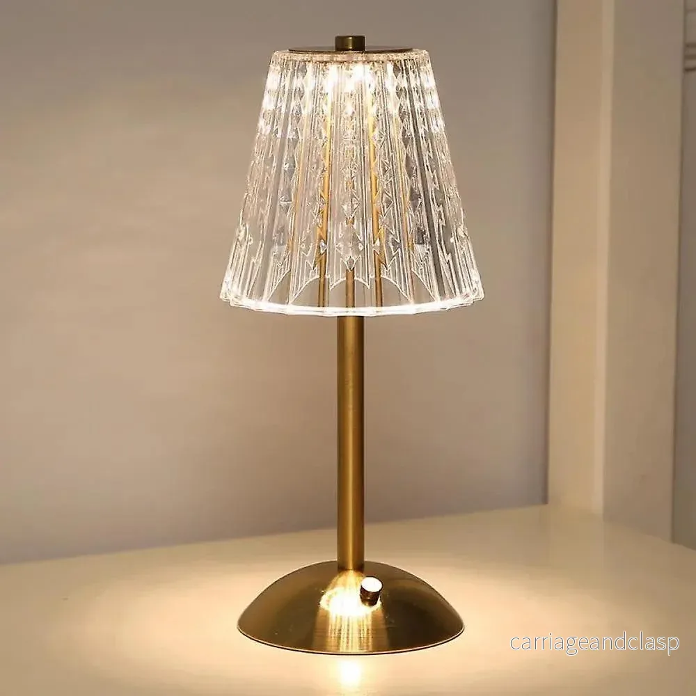 CrystalLuxe - Vintage Bordslampa med Elegant Glans | Veska - Bild 3