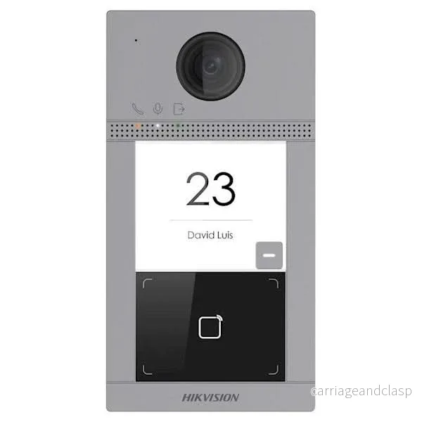 Hikvision DS-KV8113-WME1 Infälld 1 samtalsknapp IR-belysning PoE 12v
