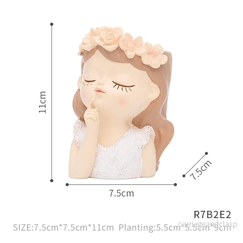 Cartoon Girl Succulent Pot | Veska - Bild 2