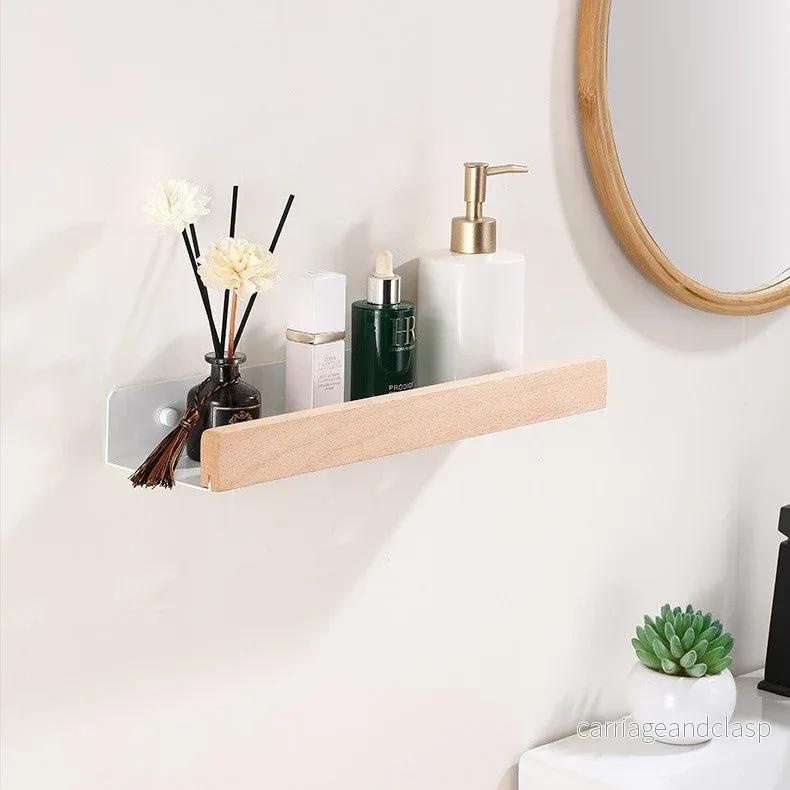 Trä Duschhylla Modern, hållbar & lätt att installera | Veska