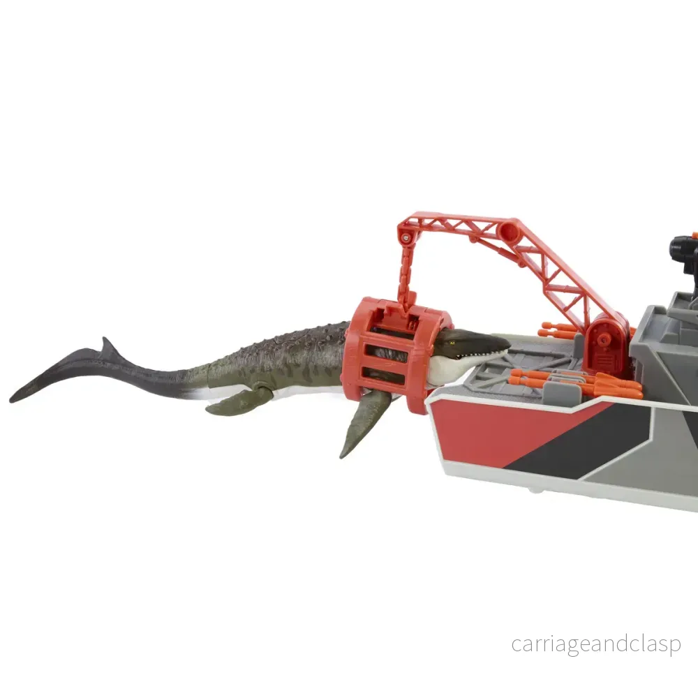 Jurassic World Rebirth - Mosasaurus Rescue Action Boat - Bild 3
