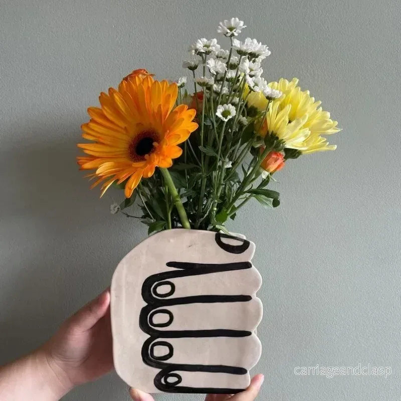 Hand Hållande Blommor Vasu | Veska - Bild 2