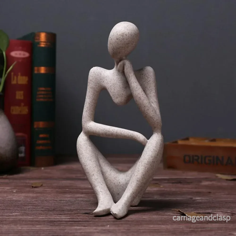 Abstract Character Sandstone Dekor Figuriner | Veska