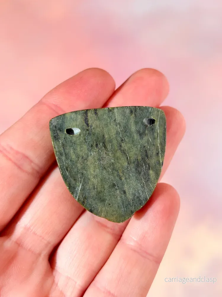 Nefritjade Mayamaskin (Nr. 5) - Bild 3