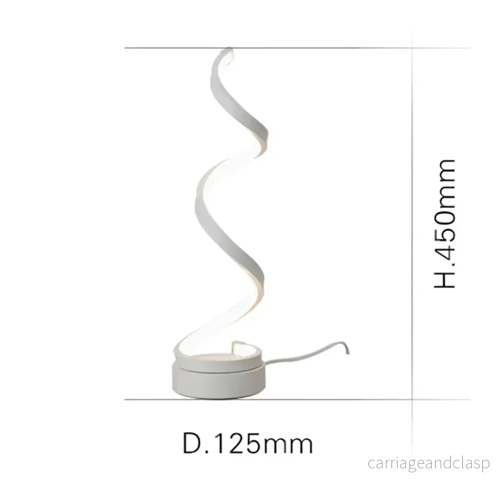 Veska | Dimbar Modern Spiral Bordslampa - LumaSpiral - Bild 3