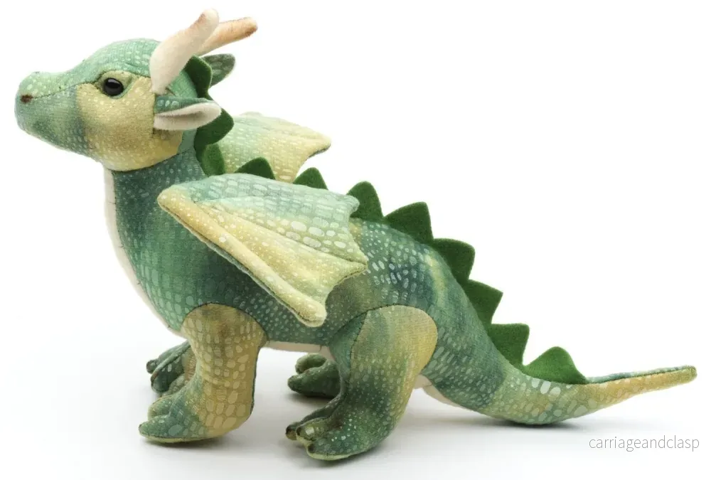 Uni Toys - Grön Drake Gosedjur - Bild 3