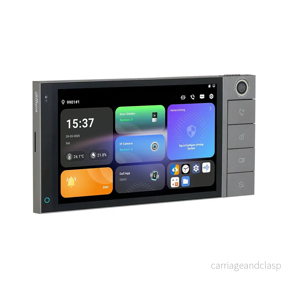 Dahua SCP3024B-CBZ, Inomhusstation med Android 14, 7" IPS-pekskärm och kameramodul, Infälld - Bild 2