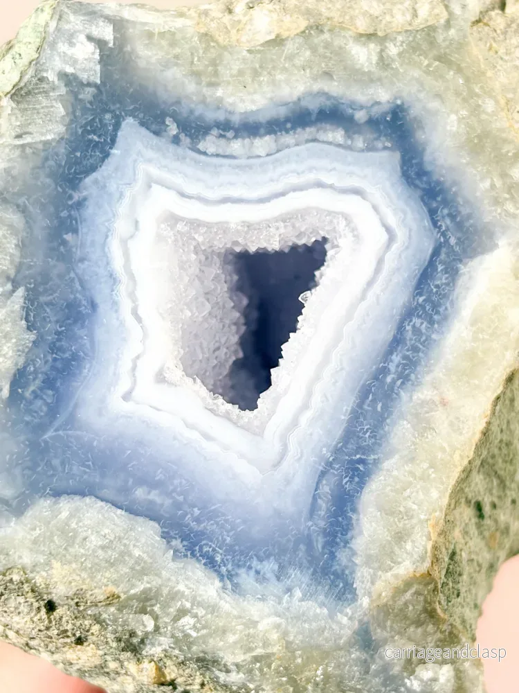 Druzy Blond Agat Freeform (Nr. 16) - Bild 2