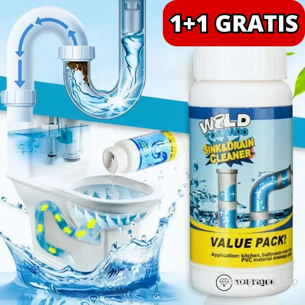 FlushMaster® Pro | 1+1 GRATIS | Aldrig mer en igensatt avlopp | Veska