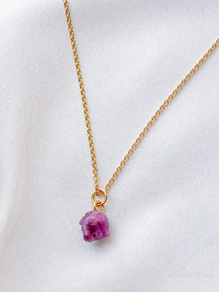 Akvamarin – Petite Heart – Guld