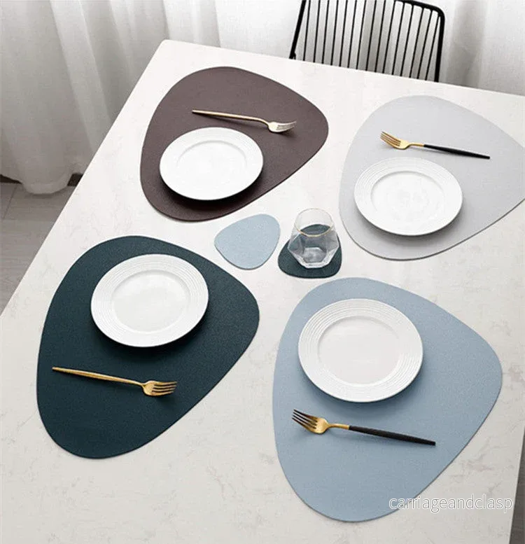 10 Färger Triangulär Placemat Set | Veska 10 Färger Triangulär Placemat Set | Veska