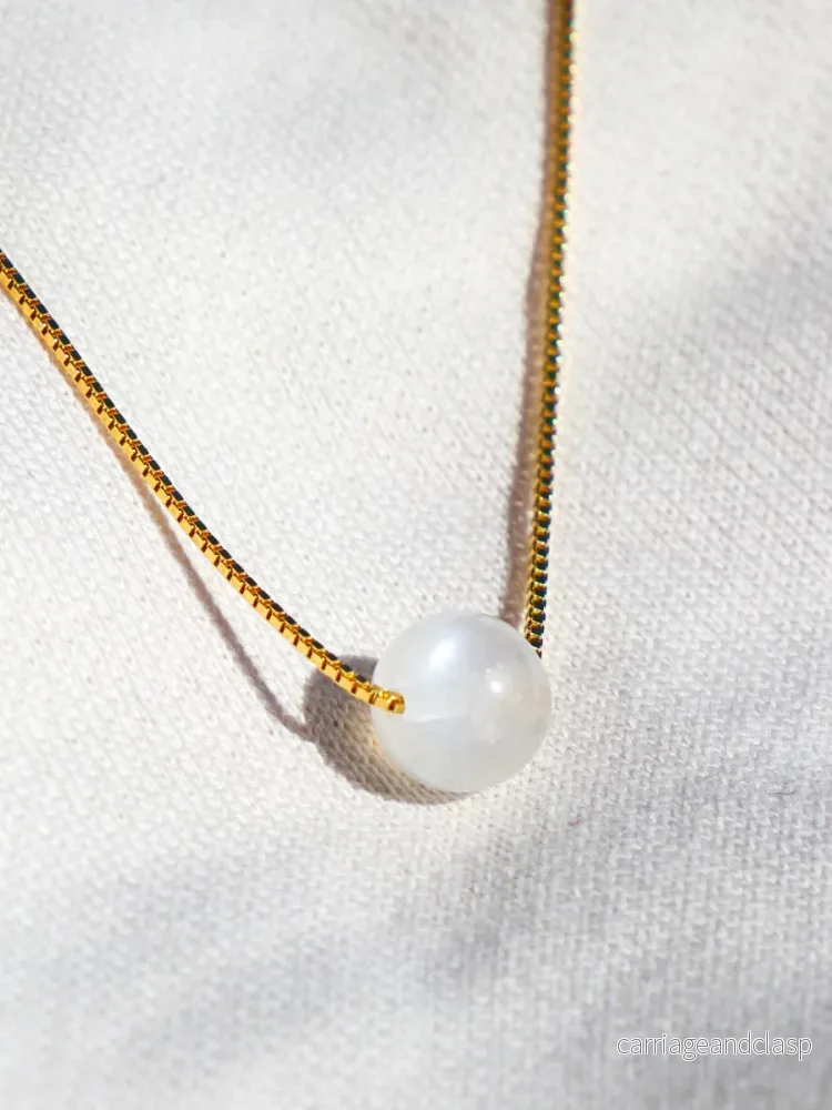 Akvamarin – Petite Heart – Guld