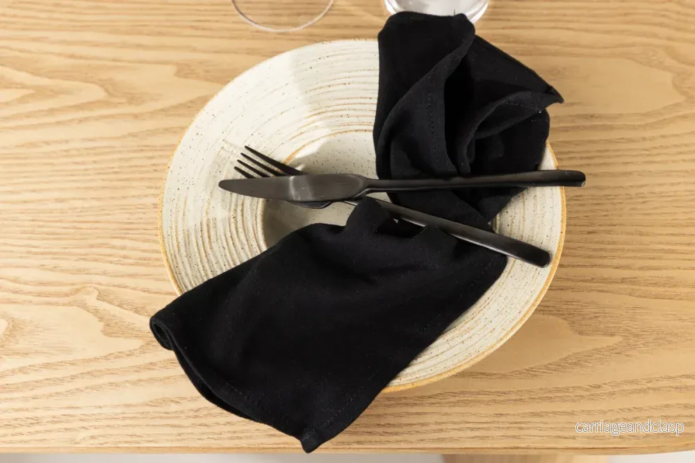 Wabi Sabi Servetter 2-pack Svart Wabi Sabi Servetter 2-pack Svart