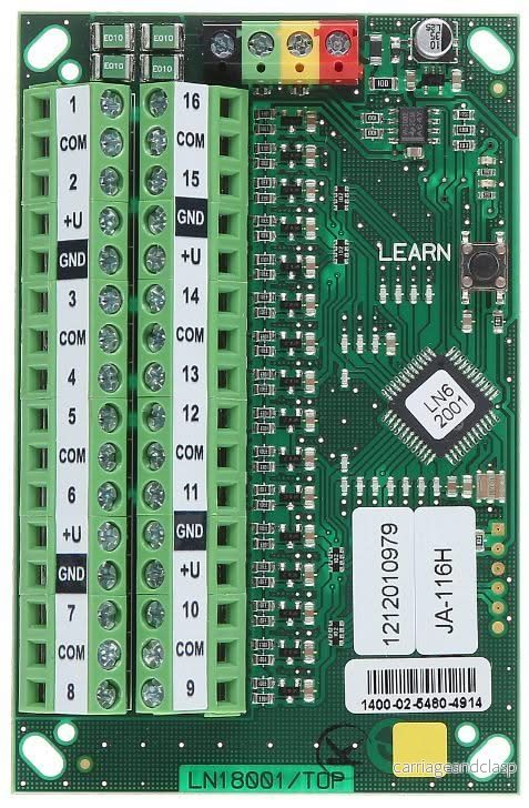 Jablotron JA-116H BUS-expander - 16 ingångar - Bild 3