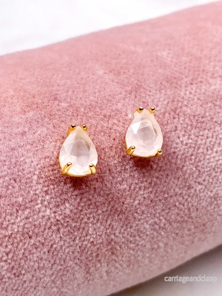 Akvamarin – Petite Heart – Guld Akvamarin – Petite Heart – Guld