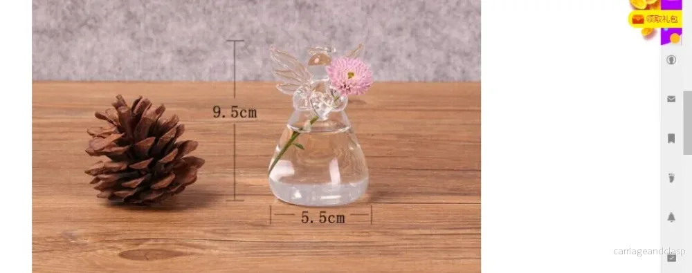 Söt Mini Ängel Växt Vaso | Veska