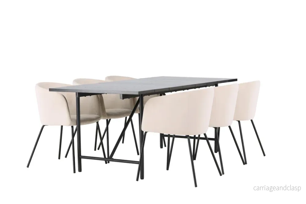 Berit & Astrid Matsgrupp Beige/Svart - Bild 2