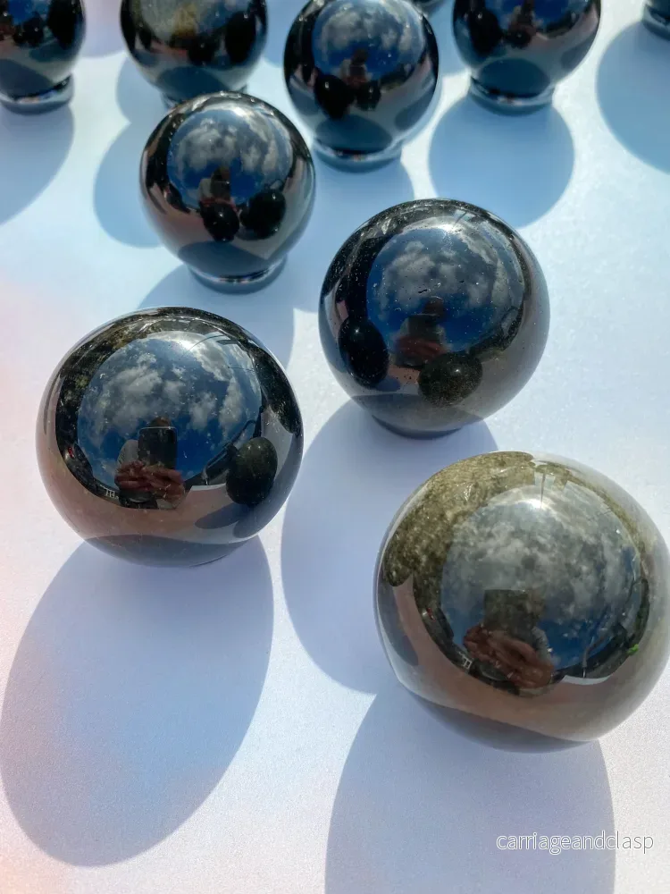 Guld Obsidianboll - Bild 2