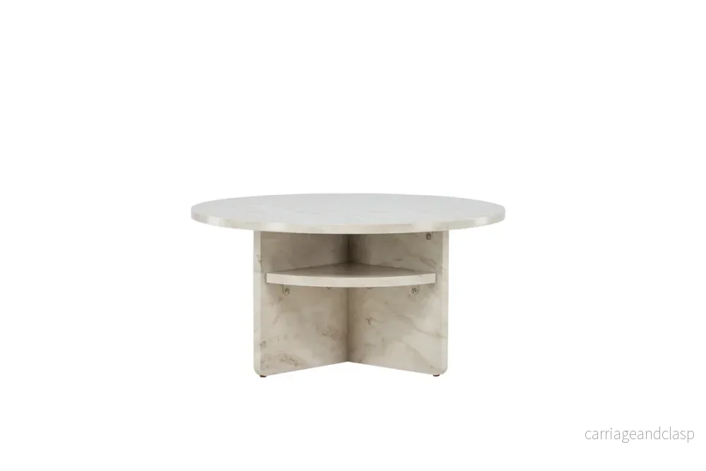 Ålesund Soffbord Ø85 Beige - Bild 2