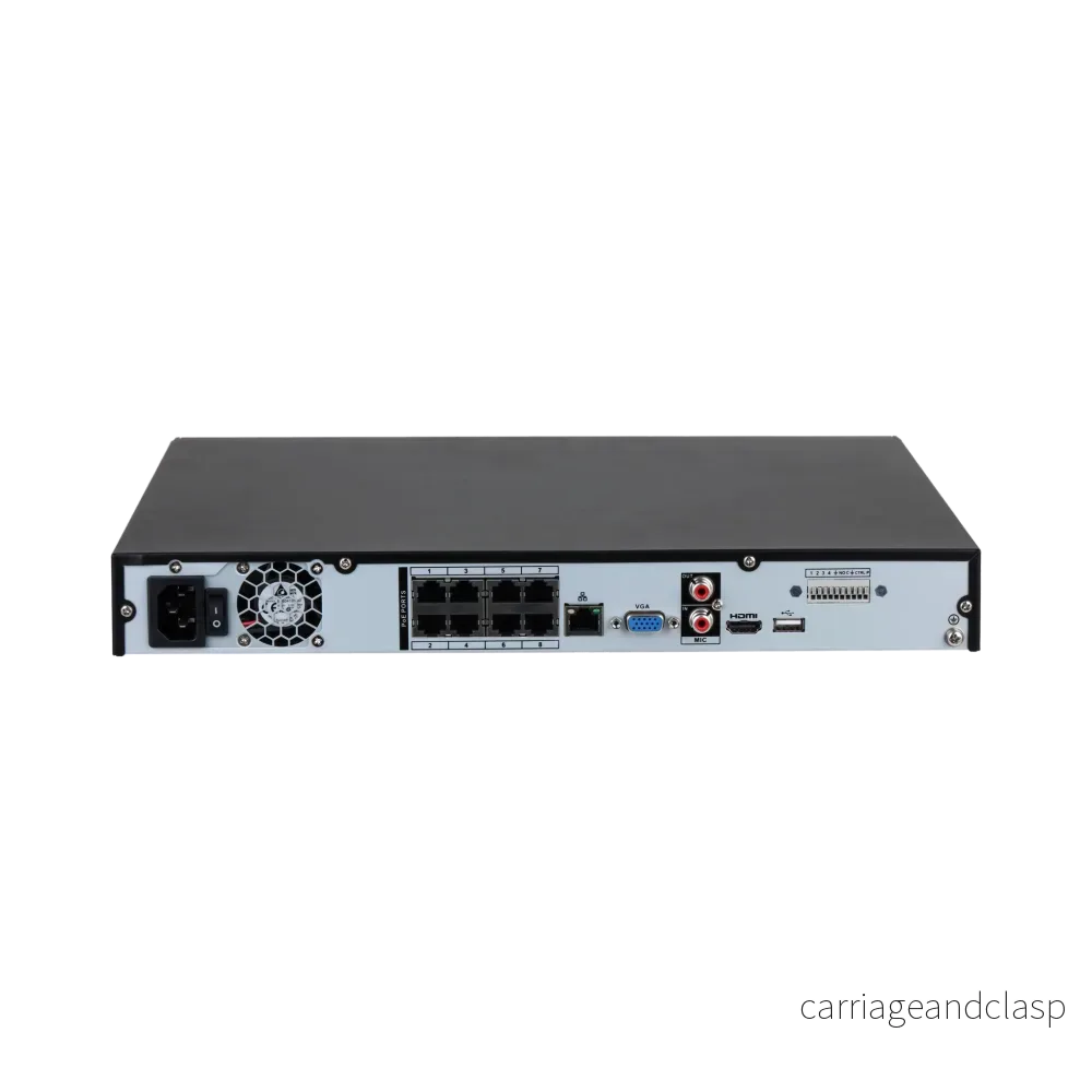 Dahua NVR4208-8P-EI, 8x PoE, utan lagring, lämplig för 8 IP-kameror - Bild 2