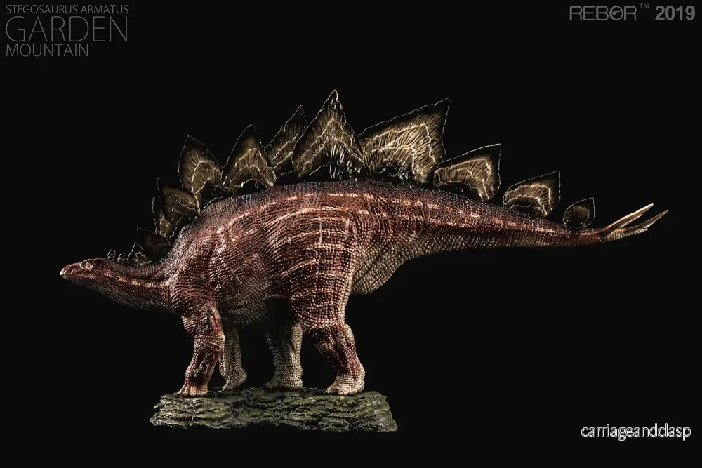 REBOR 1:35 Male Stegosaurus Garden Mountain Armatus Museum Class Replica