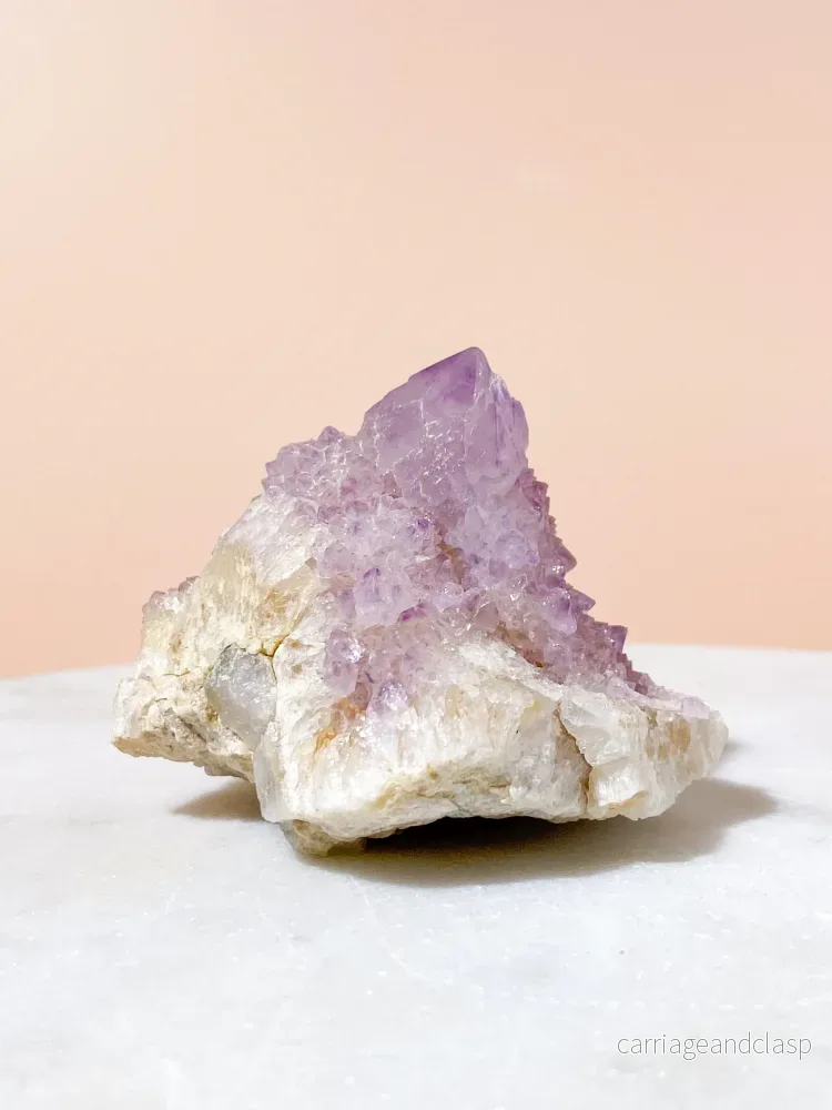 Liten Spirit Quartz Ametistkluster (Nr. 4)