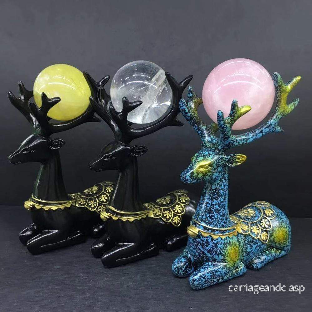 Deer Natural Crystal Figuriner | Veska Deer Natural Crystal Figuriner | Veska