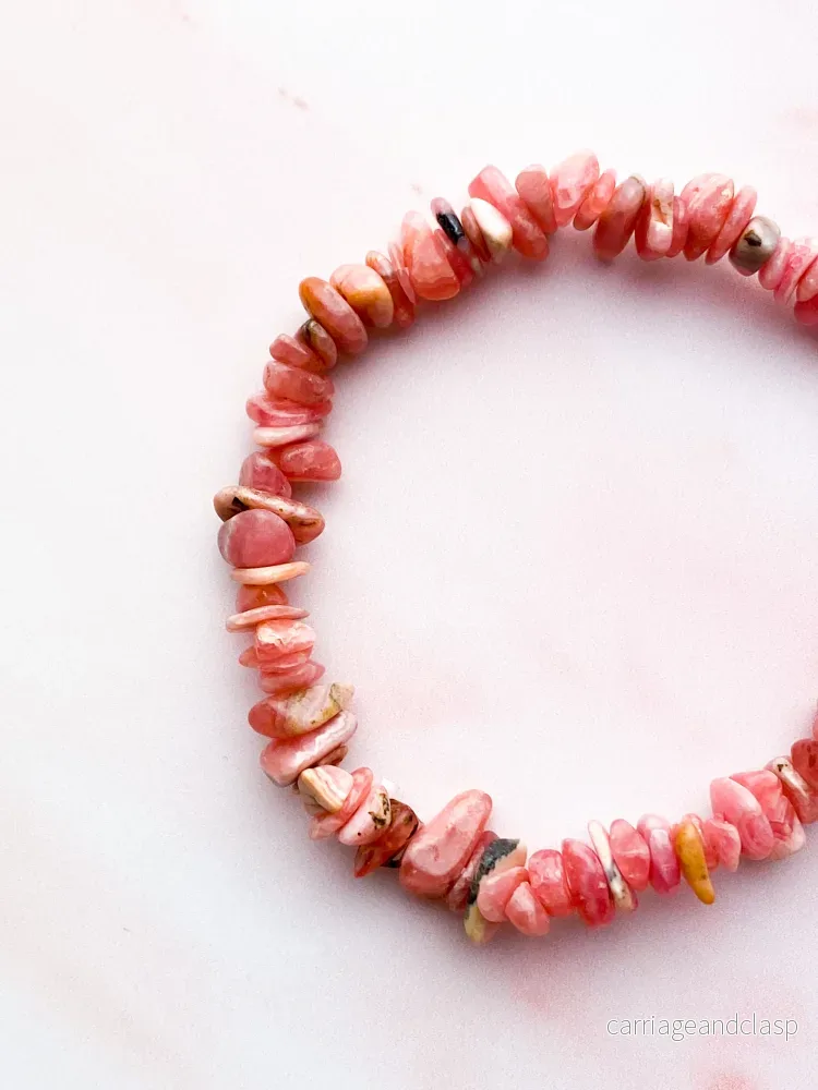 RhodochroSite Chip Armband RhodochroSite Chip Armband