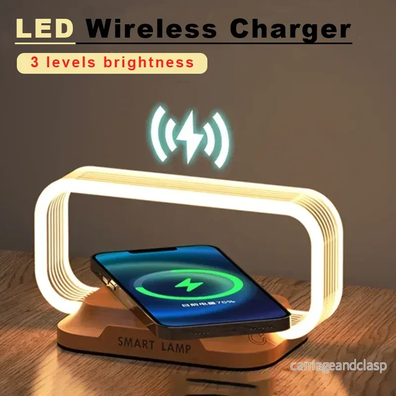 Veska | LumiCharge Touch | LED Bords lampe med trådløs oplader | Dæmpbar & Berøringskontrol | Qi Hurtigopladningsfunktion | Trælook Veska | LumiCharge Touch | LED Bords lampe med trådløs oplader | Dæmpbar & Berøringskontrol | Qi Hurtigopladningsfunktion | Trælook