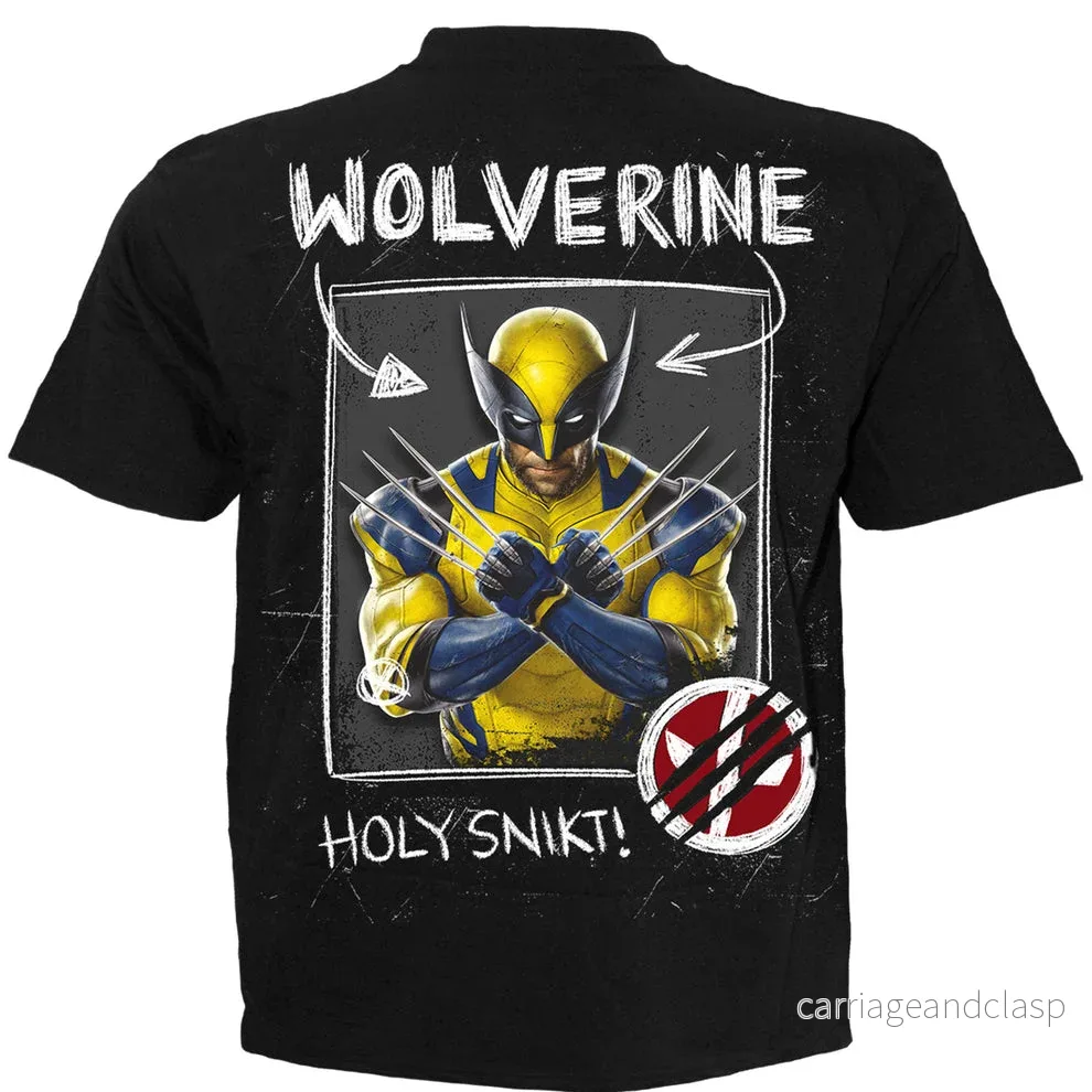 DEADPOOL - WOLVERINE SKETCHES - T-Shirt Svart - Bild 2