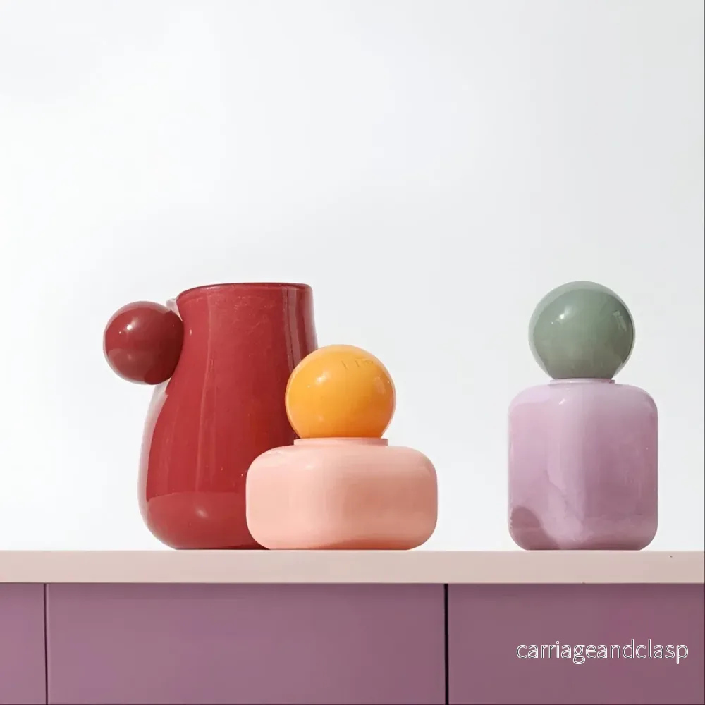 Candy Colour Abstrakt Glas Vaso | Veska - Bild 2