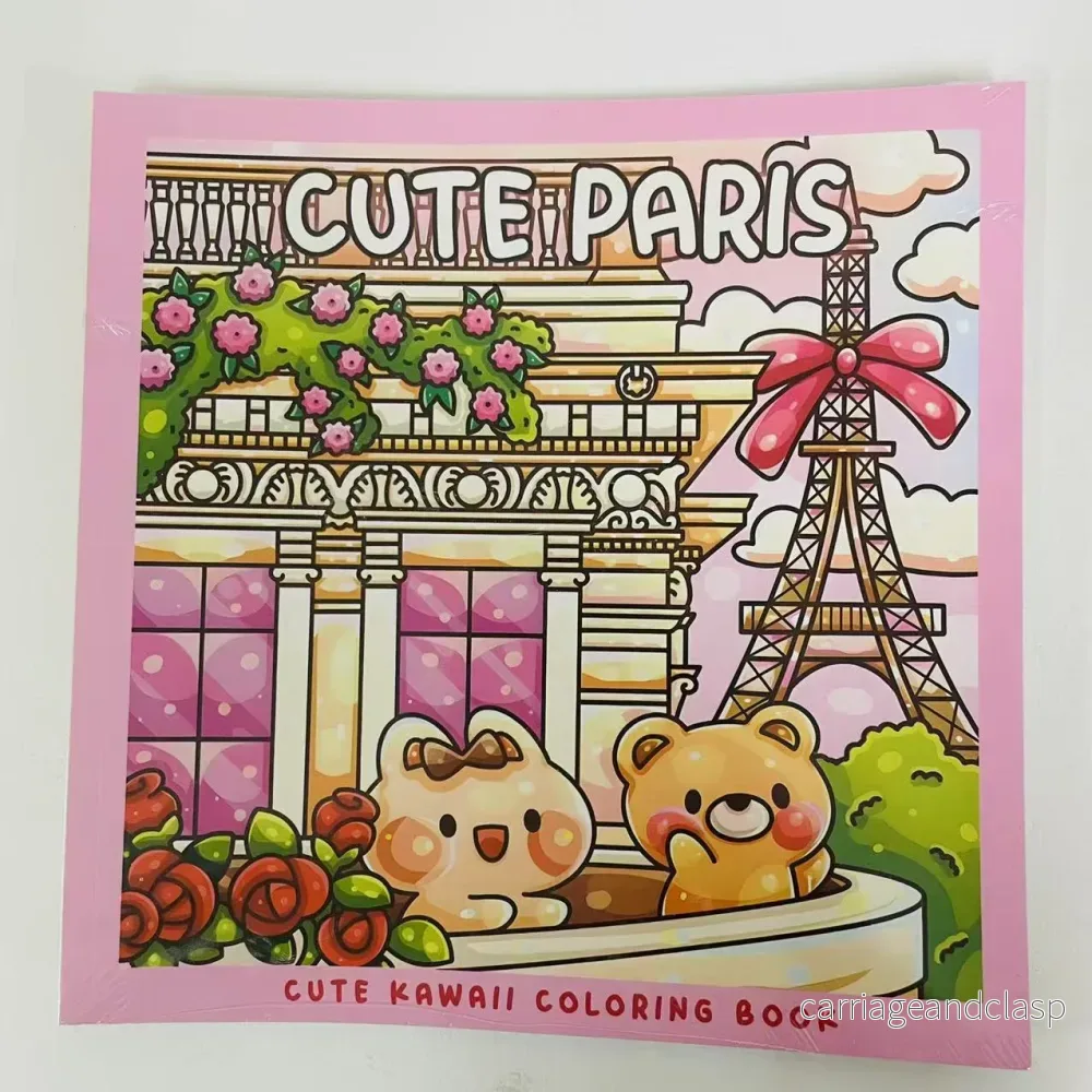 Kawaii Målarbok – Cute Paris Kawaii Målarbok – Cute Paris