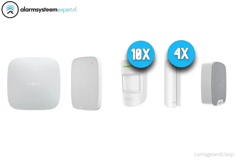 Ajax Systems Larmsystem Kit 6 Trådlöst (Vit)