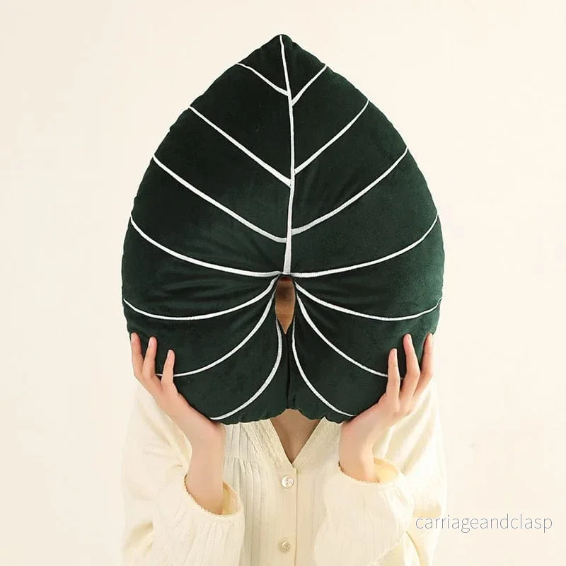 Monstera Leaf Plush Kudd | Veska - Bild 3